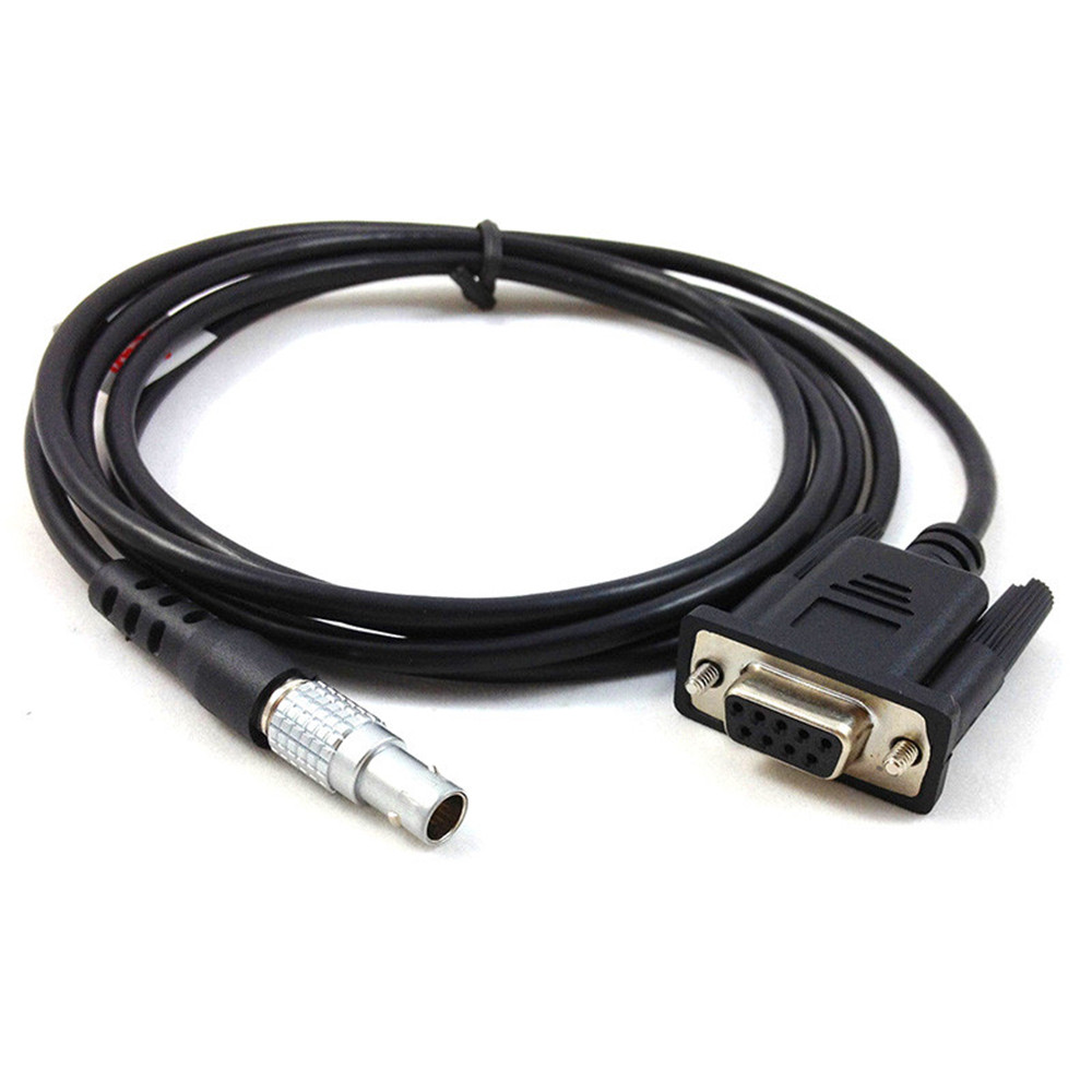 Leica 5pin Lemo to RS232 DB9 Serial Data Cable (GEV102 Replacement)