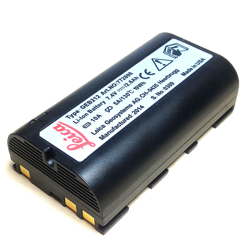 Leica GEB212 7.4V 2600mAh Li-ion Survey Instrument Replacement Battery (Art.No.772806)