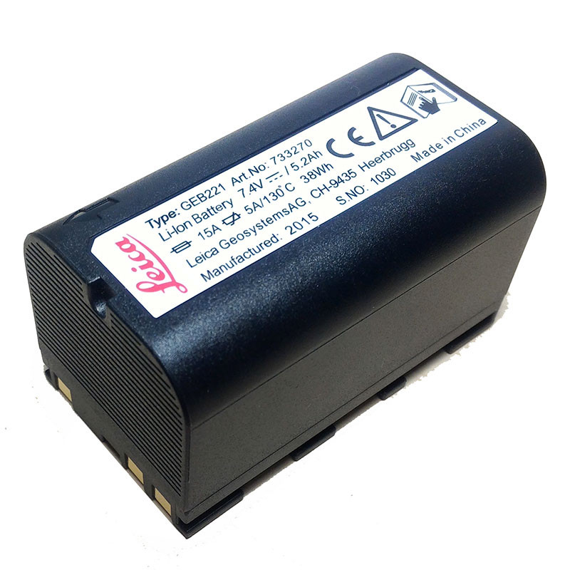 Leica GEB221 7.4V 4400mAh High Capacity Li-ion Survey Instrument Battery (Art.No.733270)